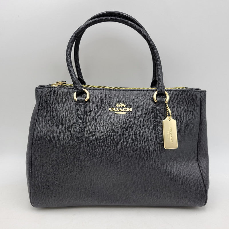 【中古品】【レディース】 COACH コーチ F44955 サリー キャリーオール 2WAY SHOULDER BAG ツーウェイ ショルダー バッグ カバン 鞄 180-260619-cs-17-izu カラー：ブラック 万代Net店