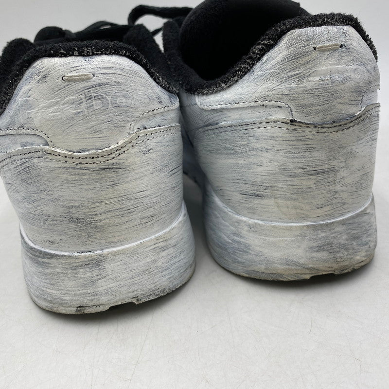 【中古品】【メンズ】 MAISON MARGIELA × REEBOK メゾン マルジェラ×リーボック H04859 CLASSIC LEATHER TABI BIANCHETTO クラシック レザー タビ ビアンケット スニーカー シューズ 靴 183-260609-cs-03-izu サイズ：28.5cm カラー：ホワイト系×ブラック 万代Net店