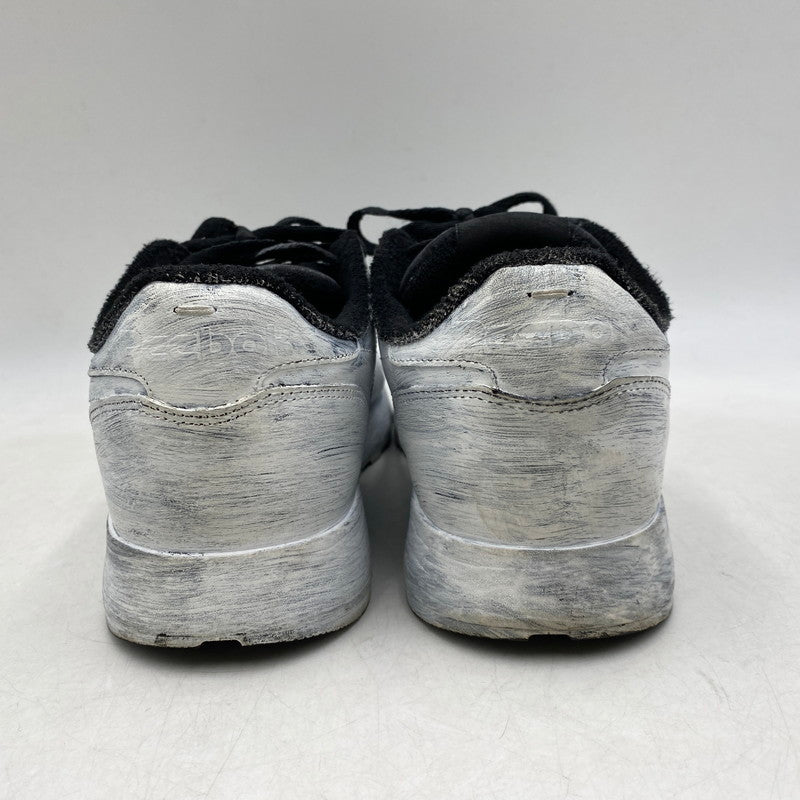 【中古品】【メンズ】 MAISON MARGIELA × REEBOK メゾン マルジェラ×リーボック H04859 CLASSIC LEATHER TABI BIANCHETTO クラシック レザー タビ ビアンケット スニーカー シューズ 靴 183-260609-cs-03-izu サイズ：28.5cm カラー：ホワイト系×ブラック 万代Net店