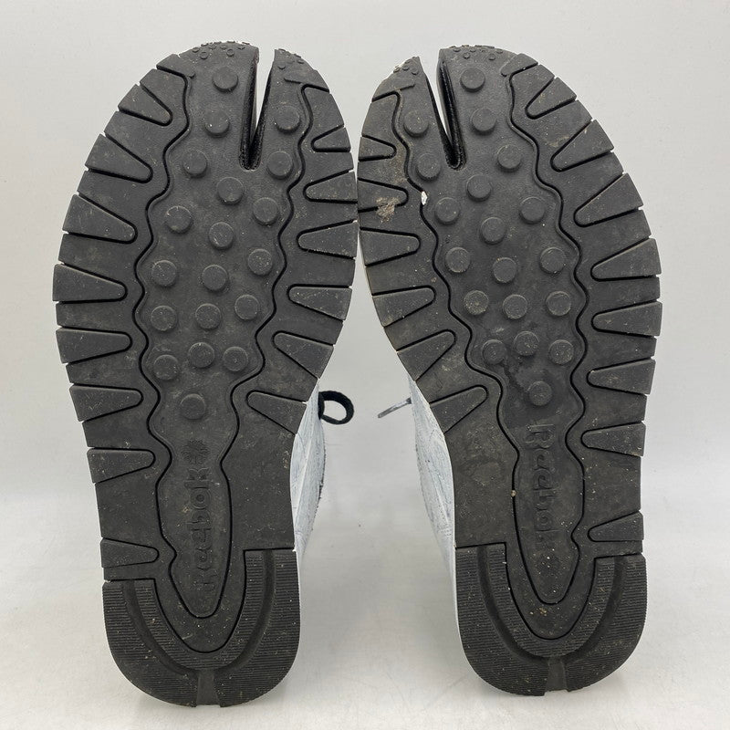 【中古品】【メンズ】 MAISON MARGIELA × REEBOK メゾン マルジェラ×リーボック H04859 CLASSIC LEATHER TABI BIANCHETTO クラシック レザー タビ ビアンケット スニーカー シューズ 靴 183-260609-cs-03-izu サイズ：28.5cm カラー：ホワイト系×ブラック 万代Net店