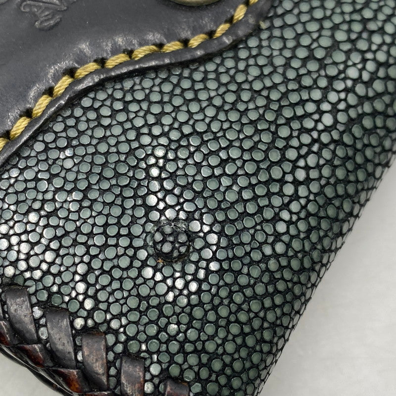 【現状渡し品】【メンズ/レディース】 SAAD -ARIF COLLECTION- サード アリフコレクション EAGLE CUSTOM STINGRAY LEATHER COIN CASE イーグル カスタム スティングレイ レザー コインケース 財布 200-260610-kh-01-izu 万代Net店