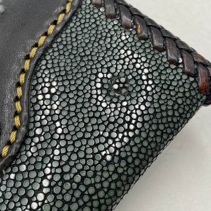 【現状渡し品】【メンズ/レディース】 SAAD -ARIF COLLECTION- サード アリフコレクション EAGLE CUSTOM STINGRAY LEATHER COIN CASE イーグル カスタム スティングレイ レザー コインケース 財布 200-260610-kh-01-izu 万代Net店