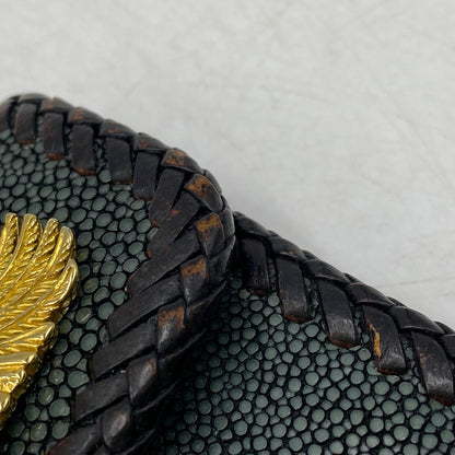 【現状渡し品】【メンズ/レディース】 SAAD -ARIF COLLECTION- サード アリフコレクション EAGLE CUSTOM STINGRAY LEATHER COIN CASE イーグル カスタム スティングレイ レザー コインケース 財布 200-260610-kh-01-izu 万代Net店
