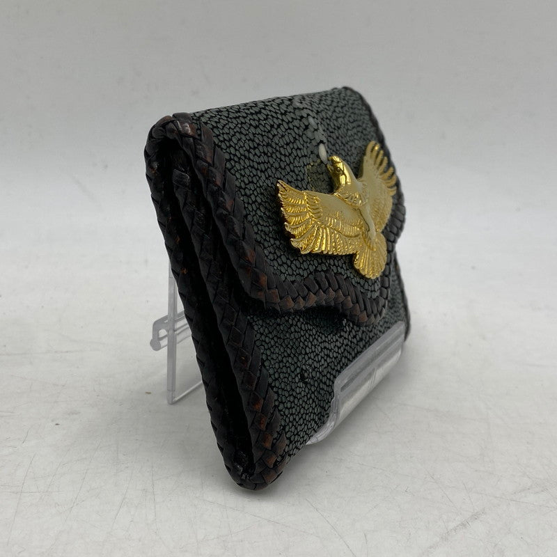 【現状渡し品】【メンズ/レディース】 SAAD -ARIF COLLECTION- サード アリフコレクション EAGLE CUSTOM STINGRAY LEATHER COIN CASE イーグル カスタム スティングレイ レザー コインケース 財布 200-260610-kh-01-izu 万代Net店