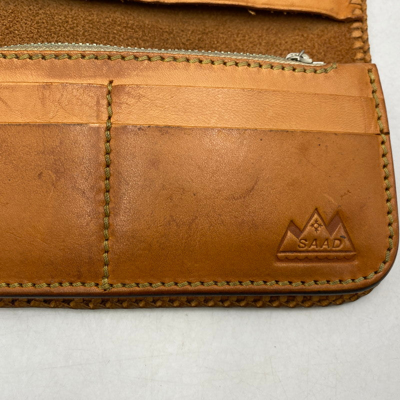 【中古品】【メンズ/レディース】 SAAD サード LEATHER CONCHO LONG WALLET レザー コンチョ ロング ウォレット 財布 200-260610-kh-02-izu カラー：ブラウン 万代Net店