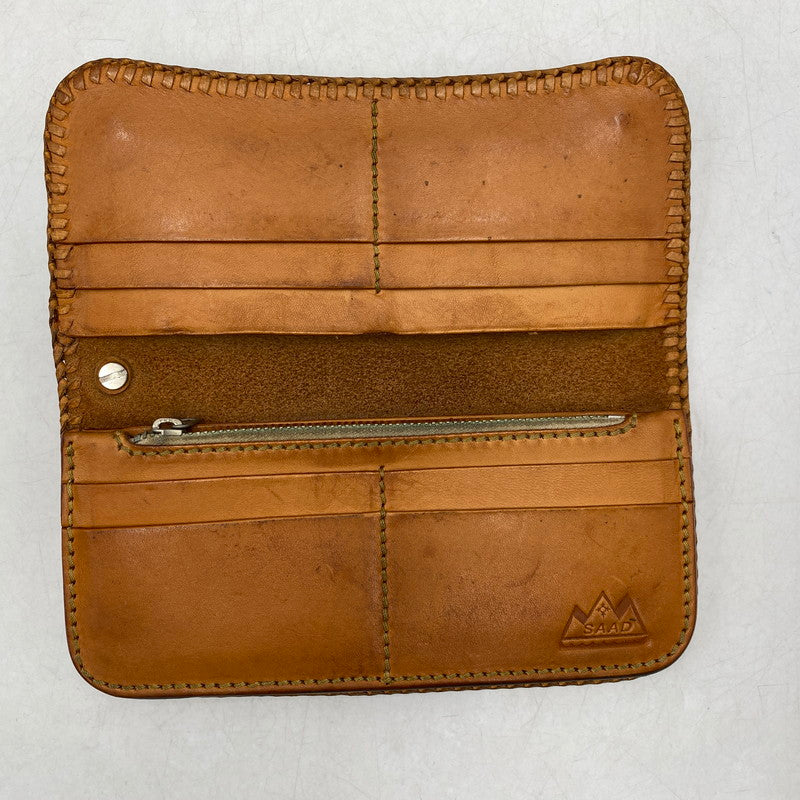 【中古品】【メンズ/レディース】 SAAD サード LEATHER CONCHO LONG WALLET レザー コンチョ ロング ウォレット 財布 200-260610-kh-02-izu カラー：ブラウン 万代Net店