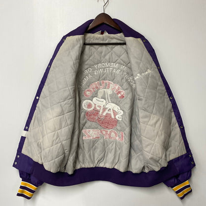 【中古品】【メンズ】 WESTARK ウエストアーク USA製 "ARTURO SAPO LOPEZ"EMBROIDERY NYLON STADIUM JACKET エンブロイダリー ナイロン スタジアム ジャケット アウター 146-260624-cs-09-izu サイズ：XL カラー：パープル 万代Net店