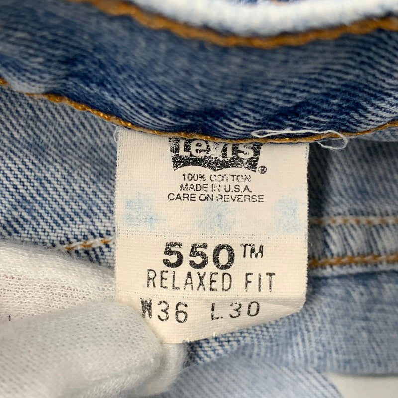 【中古品】【メンズ】 LEVI'S リーバイス 00S 刻印512 USA製 550 DENIM PANTS デニム パンツ ボトムス ズボン 157-260622-cs-07-izu サイズ：W36 L30 カラー：インディゴ 万代Net店