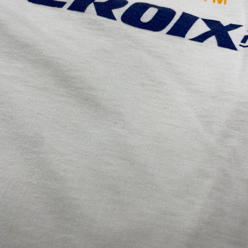 【中古品】【メンズ】 SCREEN STARS スクリーンスターズ 白タグ 80S USA製 企業ロゴ "ST.CROIX RODS" RAGLAN LS TEE ラグラン ロングスリーブ ティー トップス 七分丈 146-260624-cs-10-izu サイズ：L カラー：ホワイト×ネイビー 万代Net店