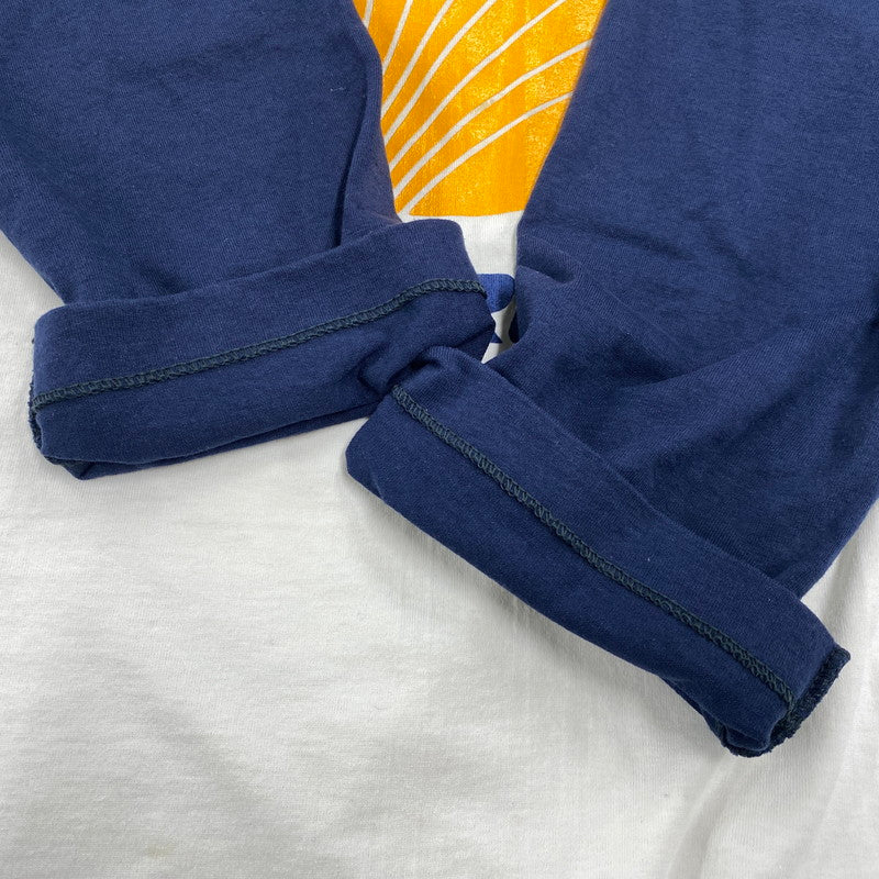 【中古品】【メンズ】 SCREEN STARS スクリーンスターズ 白タグ 80S USA製 企業ロゴ "ST.CROIX RODS" RAGLAN LS TEE ラグラン ロングスリーブ ティー トップス 七分丈 146-260624-cs-10-izu サイズ：L カラー：ホワイト×ネイビー 万代Net店