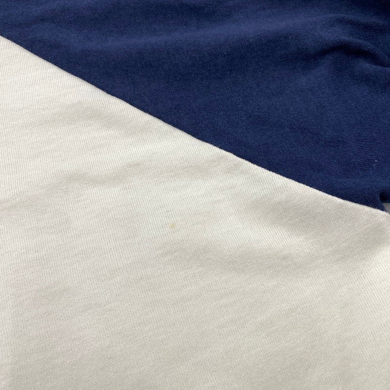 【中古品】【メンズ】 SCREEN STARS スクリーンスターズ 白タグ 80S USA製 企業ロゴ "ST.CROIX RODS" RAGLAN LS TEE ラグラン ロングスリーブ ティー トップス 七分丈 146-260624-cs-10-izu サイズ：L カラー：ホワイト×ネイビー 万代Net店