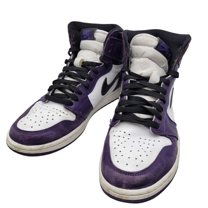【中古品】【メンズ】 NIKE 5550898-500 AIR JORDAN 1 RETRO HIGH OG エア ジョーダン ワン レトロ ハイ オージー スニーカー シューズ 靴 160-260619-cs-14-izu サイズ：27cm カラー：COURT PURPLE/BLACK-WHITE 万代Net店