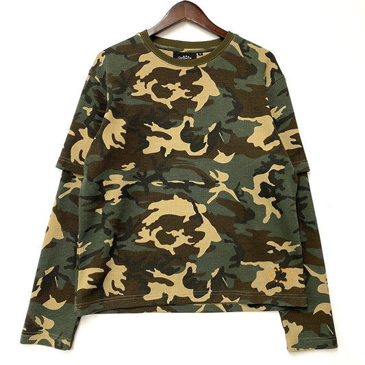【中古品】【メンズ】 AFB エーエフビー THERMAL LAYERD LS TEE サーマル レイヤード ロングスリーブ Ｔシャツ トップス 142-260610-kh-08-izu サイズ：M カラー：マルチ 万代Net店