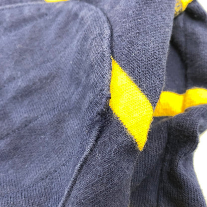 【中古品】【メンズ】 POLO BY RALPH LAUREN ポロバイラルフローレン 90S エンブレム刺繍 BORDER SWEAT SHIRT ボーダー スウェット シャツ トップス 長袖 146-260624-cs-11-izu サイズ：L カラー：ネイビー×イエロー 万代Net店