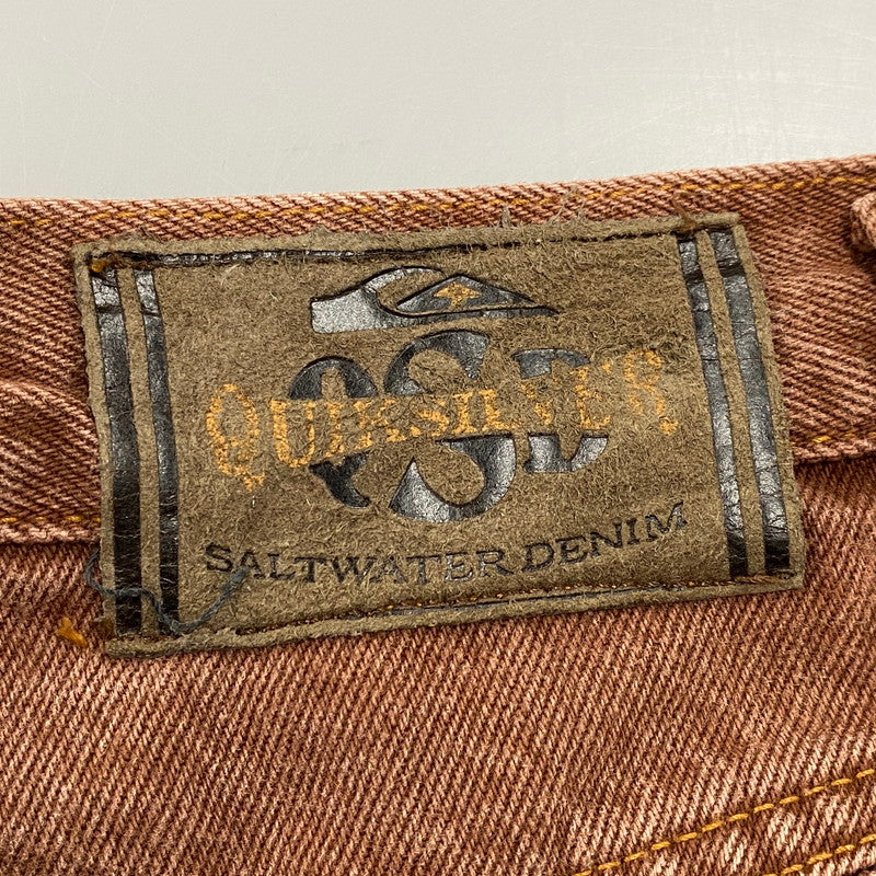【中古品】【メンズ】 OLD OUIKSILVER オールド クイックシルバー BROWN DENIM PANTS ブラウン デニム パンツ ボトムス ズボン 157-260618-cs-11-izu サイズ：32 カラー：ブラウン 万代Net店