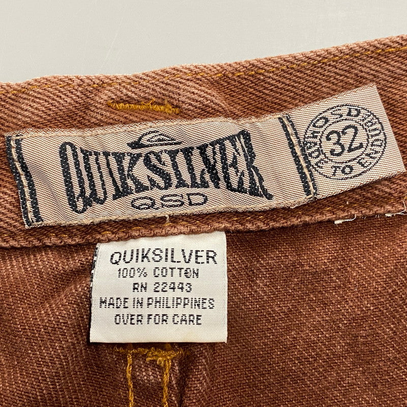 【中古品】【メンズ】 OLD OUIKSILVER オールド クイックシルバー BROWN DENIM PANTS ブラウン デニム パンツ ボトムス ズボン 157-260618-cs-11-izu サイズ：32 カラー：ブラウン 万代Net店