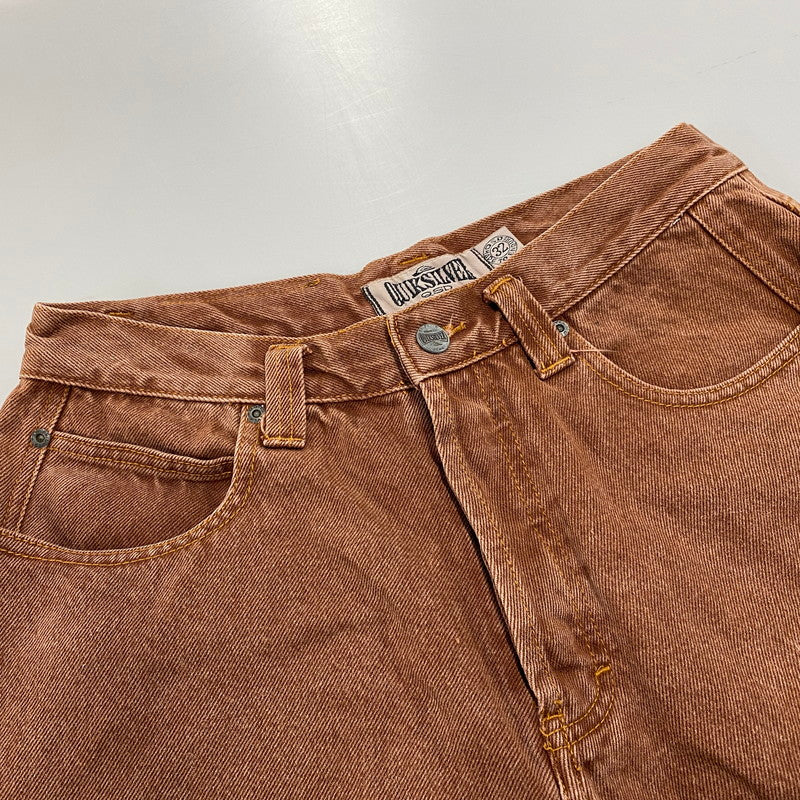 【中古品】【メンズ】 OLD OUIKSILVER オールド クイックシルバー BROWN DENIM PANTS ブラウン デニム パンツ ボトムス ズボン 157-260618-cs-11-izu サイズ：32 カラー：ブラウン 万代Net店