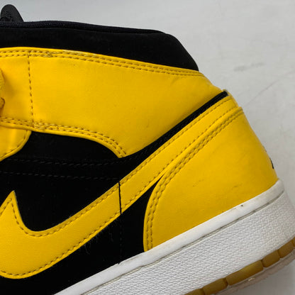 【中古品】【メンズ】 NIKE ナイキ 554724-035 AIR JORDAN エア ジョーダン1 RETRO MID レトロ ミッド NEW LOVE ニュー ラブ (2017) スニーカー シューズ 靴 160-260625-ya-11-izu サイズ：28cm カラー：ブラック×イエロー 万代Net店