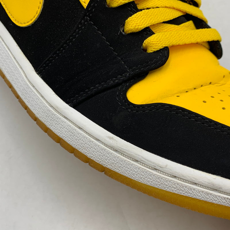 【中古品】【メンズ】 NIKE ナイキ 554724-035 AIR JORDAN エア ジョーダン1 RETRO MID レトロ ミッド NEW LOVE ニュー ラブ (2017) スニーカー シューズ 靴 160-260625-ya-11-izu サイズ：28cm カラー：ブラック×イエロー 万代Net店
