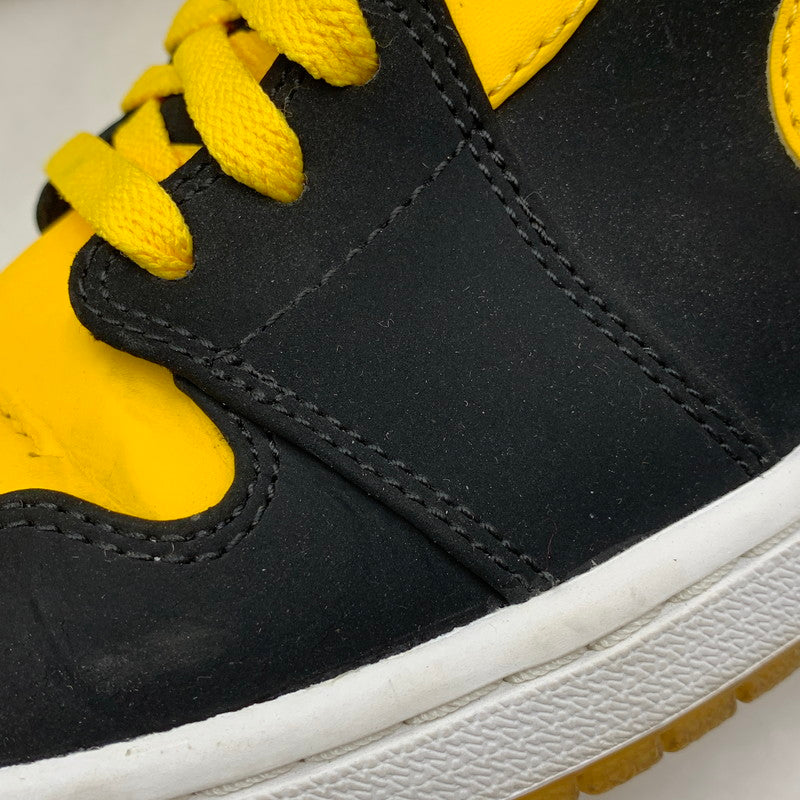 【中古品】【メンズ】 NIKE ナイキ 554724-035 AIR JORDAN エア ジョーダン1 RETRO MID レトロ ミッド NEW LOVE ニュー ラブ (2017) スニーカー シューズ 靴 160-260625-ya-11-izu サイズ：28cm カラー：ブラック×イエロー 万代Net店