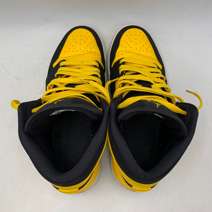 【中古品】【メンズ】 NIKE ナイキ 554724-035 AIR JORDAN エア ジョーダン1 RETRO MID レトロ ミッド NEW LOVE ニュー ラブ (2017) スニーカー シューズ 靴 160-260625-ya-11-izu サイズ：28cm カラー：ブラック×イエロー 万代Net店