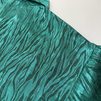 【中古品】【メンズ】 MORI TOSHI モリ トシ 6427 ZEBRA PATTERN POCKET ゼブラパターンポケット S S SHIRT ショートスリーブ シャツ トップス 半袖 146-260625-ya-05-izu サイズ：L カラー：グリーン 万代Net店