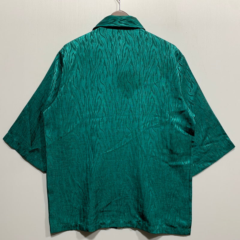 【中古品】【メンズ】 MORI TOSHI モリ トシ 6427 ZEBRA PATTERN POCKET ゼブラパターンポケット S S SHIRT ショートスリーブ シャツ トップス 半袖 146-260625-ya-05-izu サイズ：L カラー：グリーン 万代Net店