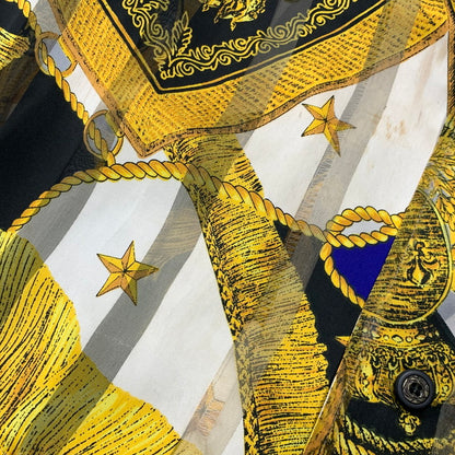 【現状渡し品】【メンズ】 USED ユーズド BAROQUE PATTERN バロックパターン S S SHIRT ショートスリーブ シャツ トップス 半袖 146-260625-ya-06-izu サイズ：M カラー：マルチ 万代Net店