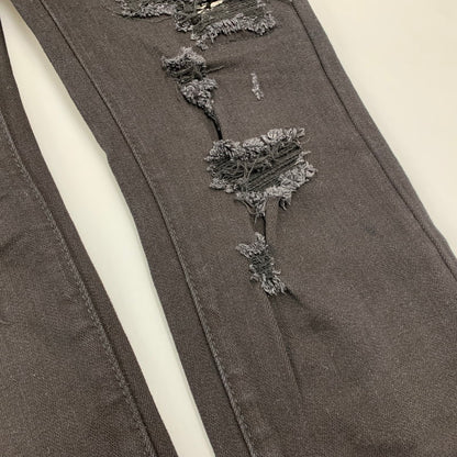 【中古品】【メンズ】 MNML ミニマル X165 PAISLEY STRETCH DENIM PANTS ペイズリー ストレッチ デニム パンツ ボトムス ズボン 153-260611-cs-05-izu サイズ：W32 カラー：ブラック 万代Net店