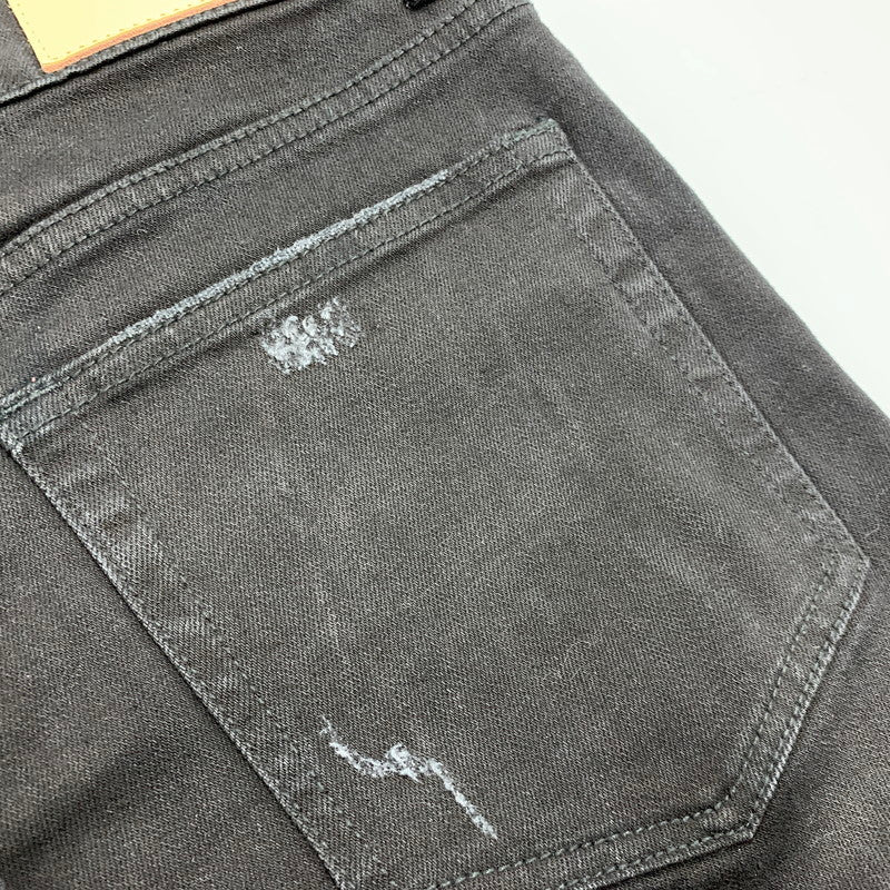 【中古品】【メンズ】 MNML ミニマル X165 PAISLEY STRETCH DENIM PANTS ペイズリー ストレッチ デニム パンツ ボトムス ズボン 153-260611-cs-05-izu サイズ：W32 カラー：ブラック 万代Net店
