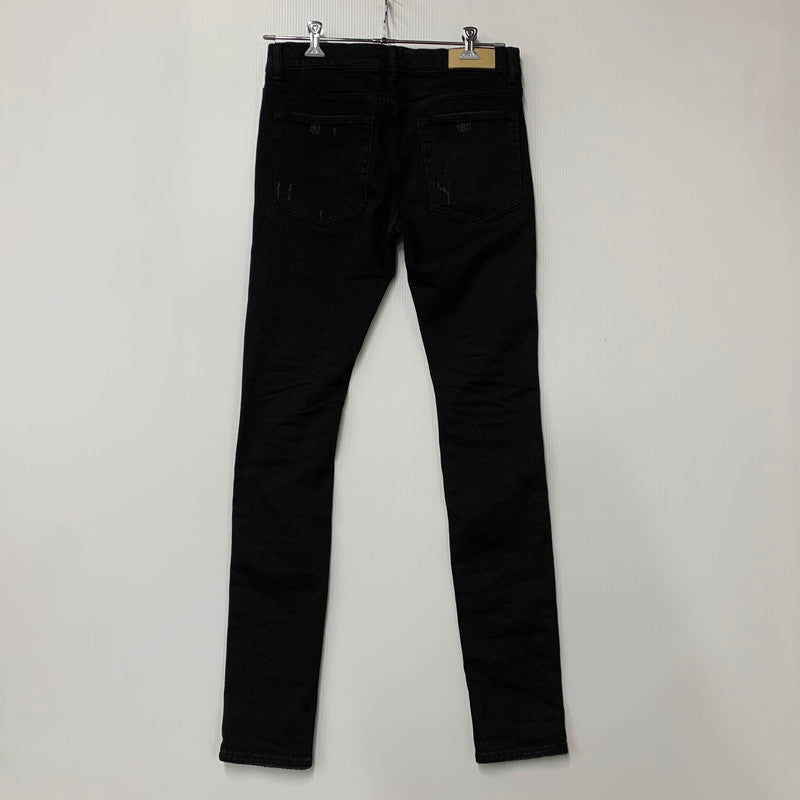【中古品】【メンズ】 MNML ミニマル X165 PAISLEY STRETCH DENIM PANTS ペイズリー ストレッチ デニム パンツ ボトムス ズボン 153-260611-cs-05-izu サイズ：W32 カラー：ブラック 万代Net店