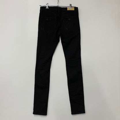 【中古品】【メンズ】 MNML ミニマル X165 PAISLEY STRETCH DENIM PANTS ペイズリー ストレッチ デニム パンツ ボトムス ズボン 153-260611-cs-05-izu サイズ：W32 カラー：ブラック 万代Net店
