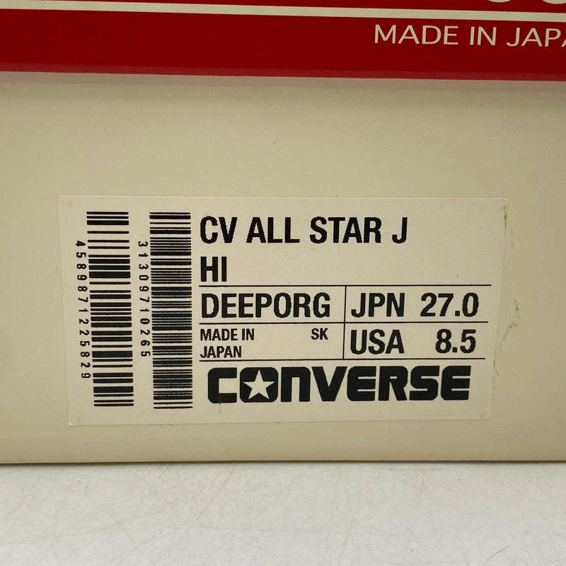 【中古品】【メンズ】 CONVERSE コンバース 31309710 CANVAS ALL STAR J HI キャンバス オール スター スニーカー シューズ 靴 162-260611-cs-14-izu サイズ：US８1/2 カラー：DEEP ORANGE 万代Net店
