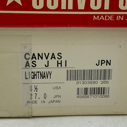 【中古品】【メンズ】 CONVERSE コンバース CANVAS ALL STAR J HI キャンバス オール スター スニーカー シューズ 靴 162-260611-cs-15-izu サイズ：US 8 1/2 カラー：LIGHT NAVY 万代Net店