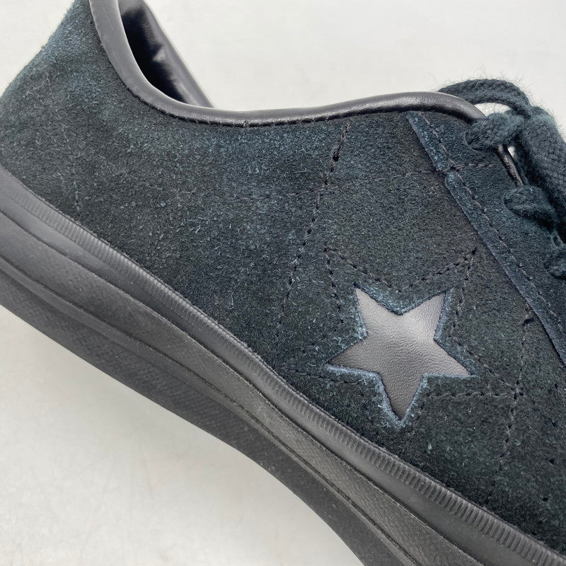 【中古品】【メンズ】 CONVERSE コンバース ONE STAR J SUEDE ワン スター スウェード スニーカー シューズ 靴 162-260611-cs-13-izu サイズ：US 8 1/2 カラー：ブラック 万代Net店