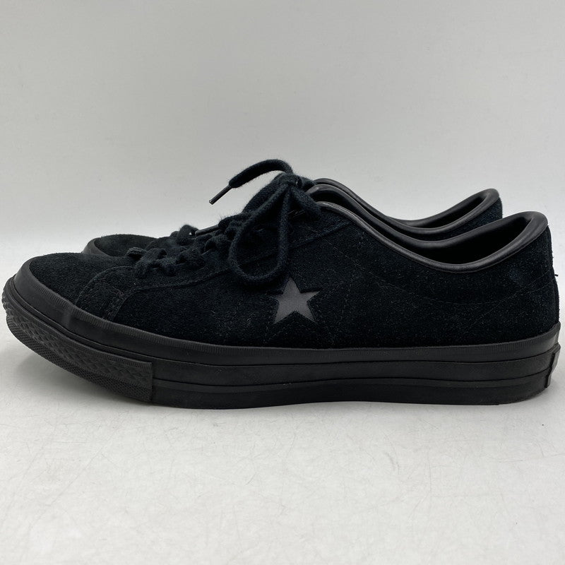 【中古品】【メンズ】 CONVERSE コンバース ONE STAR J SUEDE ワン スター スウェード スニーカー シューズ 靴 162-260611-cs-13-izu サイズ：US 8 1/2 カラー：ブラック 万代Net店