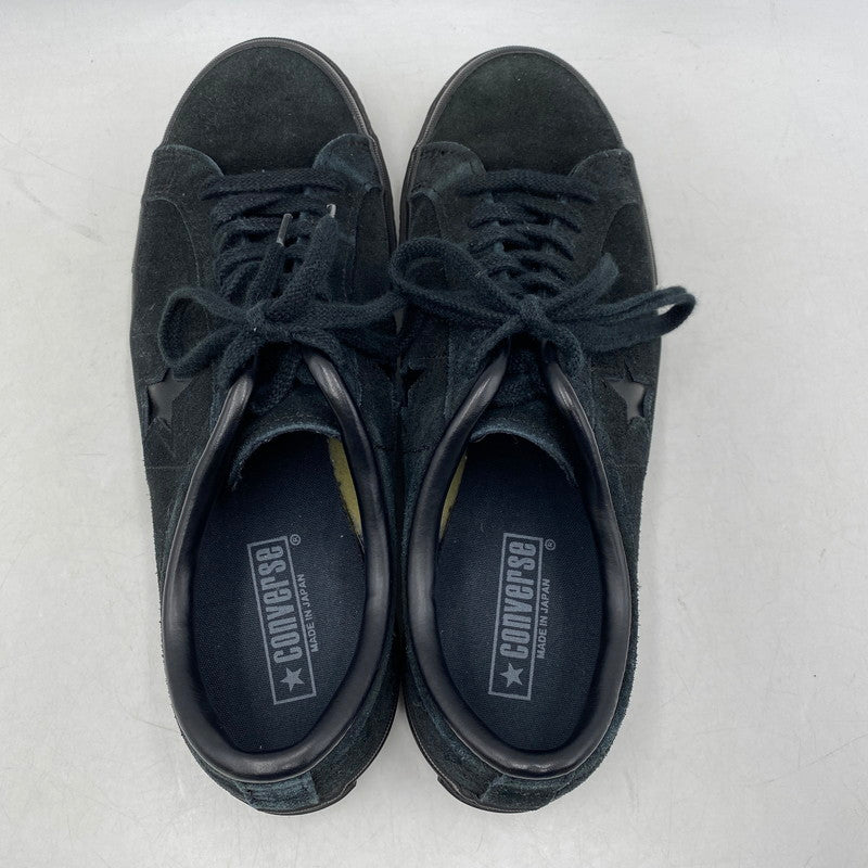 【中古品】【メンズ】 CONVERSE コンバース ONE STAR J SUEDE ワン スター スウェード スニーカー シューズ 靴 162-260611-cs-13-izu サイズ：US 8 1/2 カラー：ブラック 万代Net店