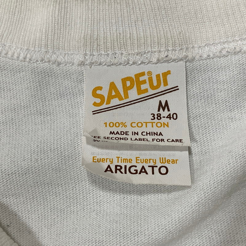 【中古品】【メンズ】 SAPEUR サプール GODDESS OF VICTORY ゴッデス オブ ヴィクトリーS S TEE ショートスリーブ Tシャツ トップス 半袖 142-260625-ya-01-izu サイズ：M カラー：ホワイト 万代Net店