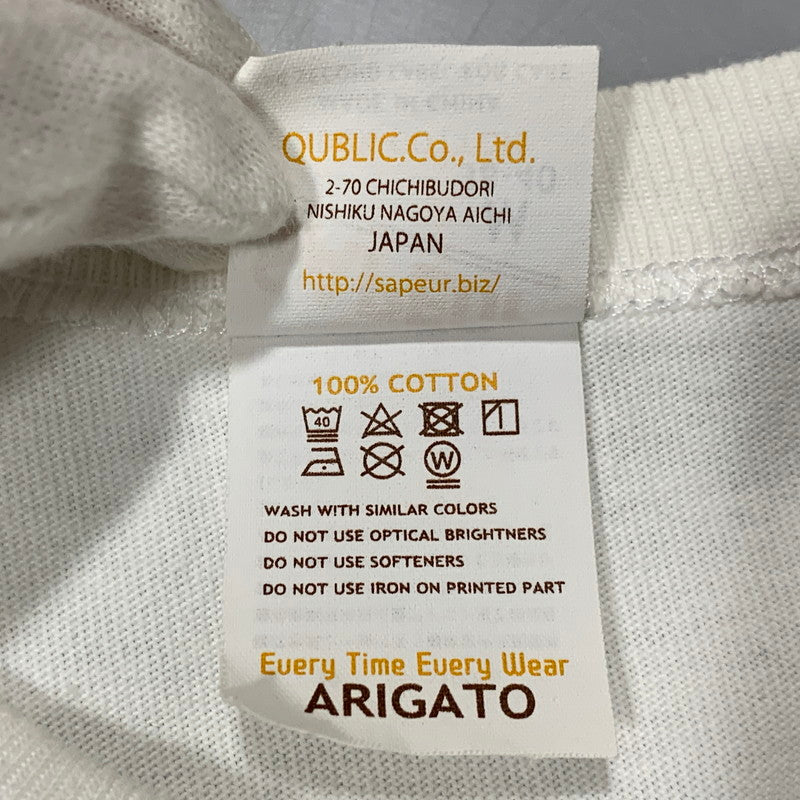 【中古品】【メンズ】 SAPEUR サプール GODDESS OF VICTORY ゴッデス オブ ヴィクトリーS S TEE ショートスリーブ Tシャツ トップス 半袖 142-260625-ya-01-izu サイズ：M カラー：ホワイト 万代Net店