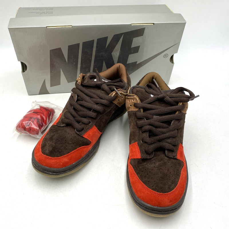 【中古品】【メンズ】 NIKE ナイキ 304292 226 SB DUNK LOW ダンク ロー スニーカー 靴 160-260611-kh-08-izu サイズ：27.5 カラー：BISON/SPORT RED 万代Net店