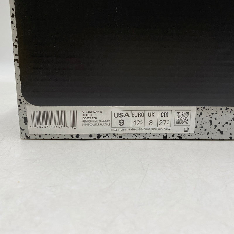 【中古美品】【メンズ】 NIKE ナイキ IO3372-700 AIR JORDAN 5 RETRO TOKYO 23 (2025) レトロ トーキョー 23 スニーカー 靴 160-260611-kh-09-izu サイズ：27 カラー：ARSITY MAIZE/BLACK-WOLF GREY-ANTHRACITE 万代Net店
