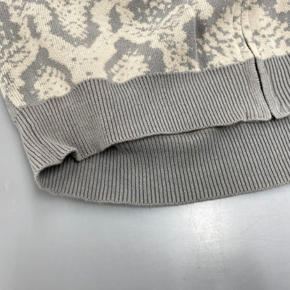 【中古品】【メンズ】 HUF ハフ KN00494 INSTINCT BOWLING SWEATER インスティンクト ボウリング セーター トップス 半袖 142-260624-cs-17-izu サイズ：M カラー：グレー系×ベージュ 万代Net店