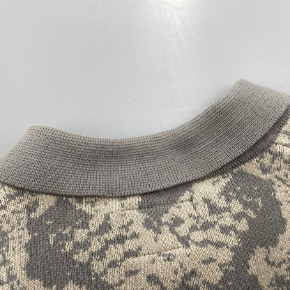 【中古品】【メンズ】 HUF ハフ KN00494 INSTINCT BOWLING SWEATER インスティンクト ボウリング セーター トップス 半袖 142-260624-cs-17-izu サイズ：M カラー：グレー系×ベージュ 万代Net店