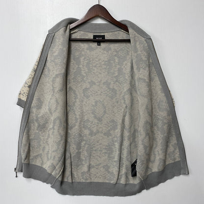 【中古品】【メンズ】 HUF ハフ KN00494 INSTINCT BOWLING SWEATER インスティンクト ボウリング セーター トップス 半袖 142-260624-cs-17-izu サイズ：M カラー：グレー系×ベージュ 万代Net店