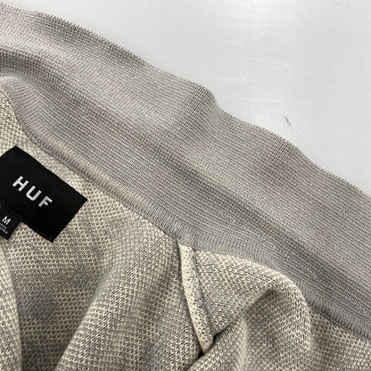 【中古品】【メンズ】 HUF ハフ KN00494 INSTINCT BOWLING SWEATER インスティンクト ボウリング セーター トップス 半袖 142-260624-cs-17-izu サイズ：M カラー：グレー系×ベージュ 万代Net店