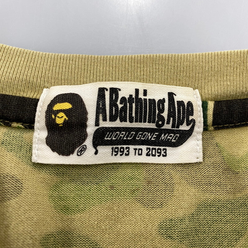 【中古品】【メンズ】 A BATHING APE アベイシングエイプ CAMOUFLAGE SHARK SS TEE カモフラージュ シャーク ショートスリーブ ティー トップス 半袖 142-260624-cs-18-izu サイズ：F カラー：マルチ 万代Net店
