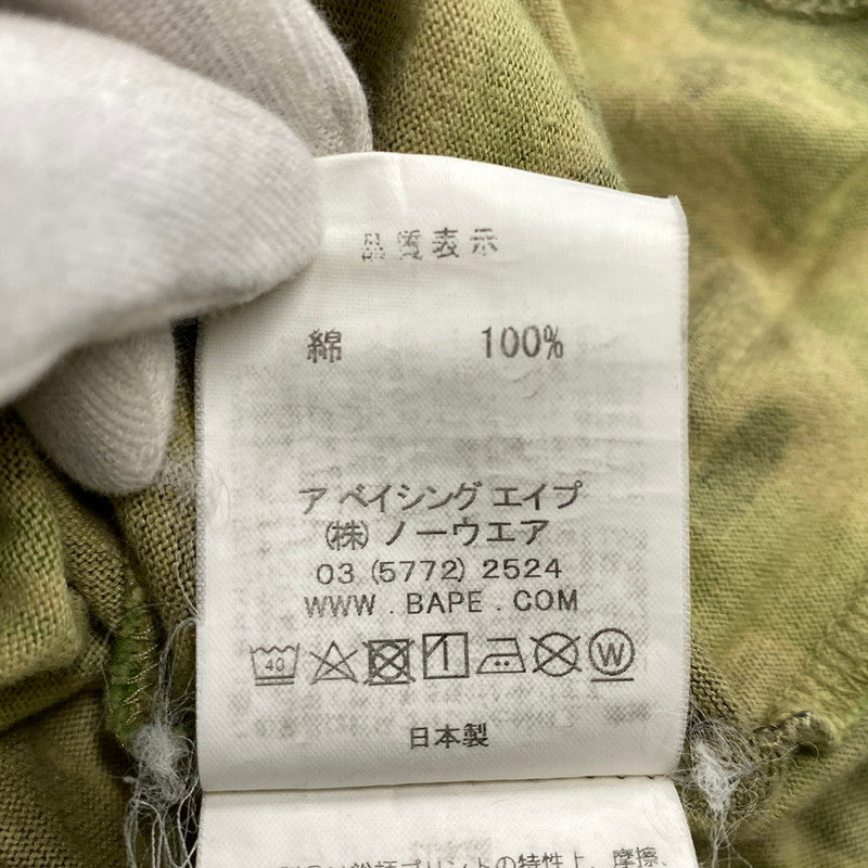 【中古品】【メンズ】 A BATHING APE アベイシングエイプ CAMOUFLAGE SHARK SS TEE カモフラージュ シャーク ショートスリーブ ティー トップス 半袖 142-260624-cs-18-izu サイズ：F カラー：マルチ 万代Net店