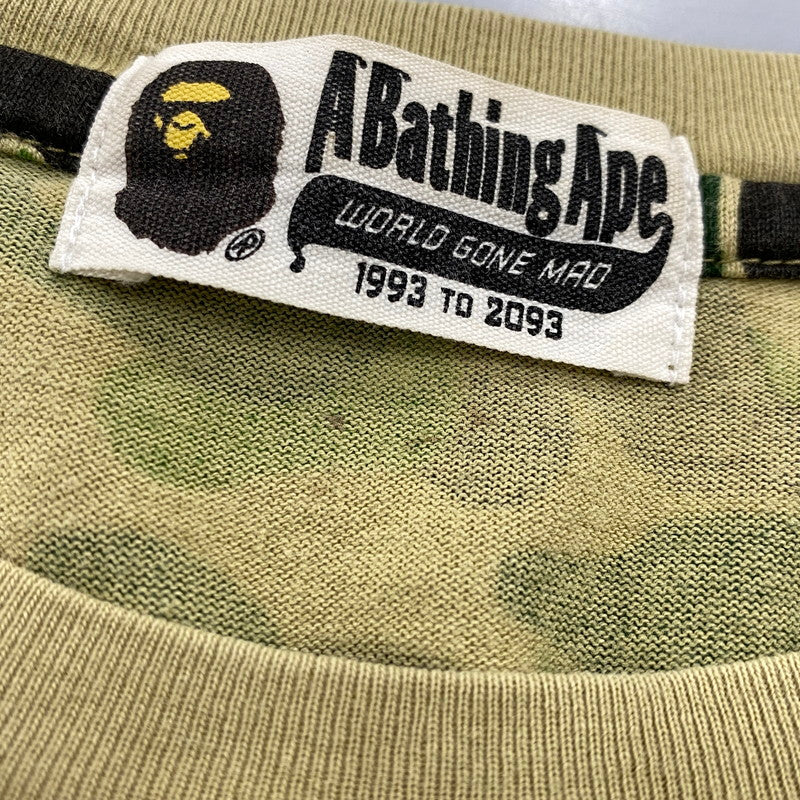 【中古品】【メンズ】 A BATHING APE アベイシングエイプ CAMOUFLAGE SHARK SS TEE カモフラージュ シャーク ショートスリーブ ティー トップス 半袖 142-260624-cs-18-izu サイズ：F カラー：マルチ 万代Net店