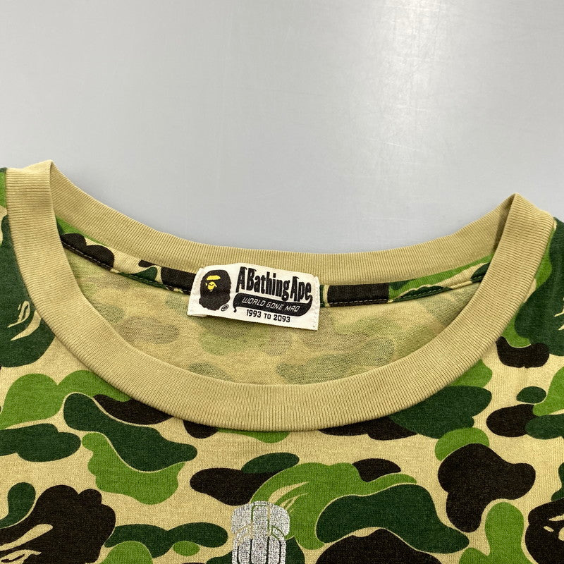 【中古品】【メンズ】 A BATHING APE アベイシングエイプ CAMOUFLAGE SHARK SS TEE カモフラージュ シャーク ショートスリーブ ティー トップス 半袖 142-260624-cs-18-izu サイズ：F カラー：マルチ 万代Net店
