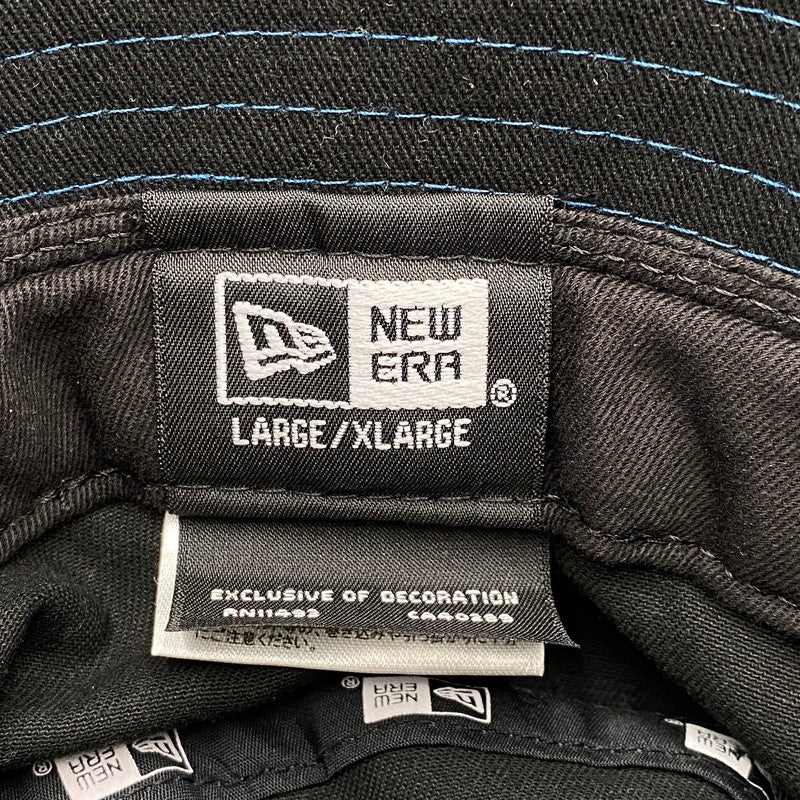 【中古品】【メンズ/レディース】 FACETASM ファセッタズム × NEW ERA ニューエラ BUCKET HAT バケット ハット 帽子 185-260611-kh-12-izu サイズ：L/XL カラー：ブラック 万代Net店